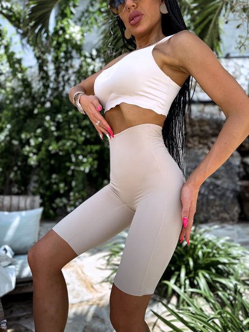 PERFECT formos šortai GN002 - BEIGE IŠANKSTINIS UŽSAKYMAS
